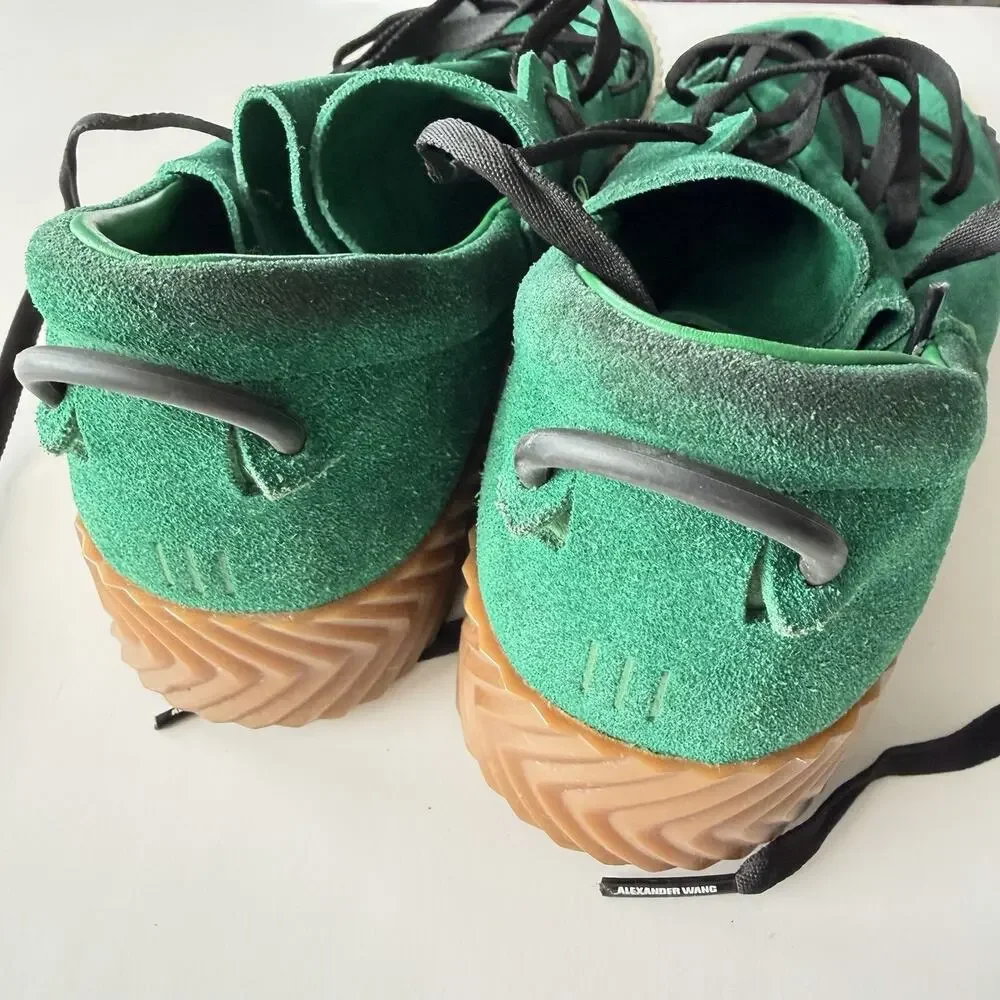Adidas x Alexander Wang AW Skater Green Suede Gum Sole BY8907 Men's Size 13 Rare